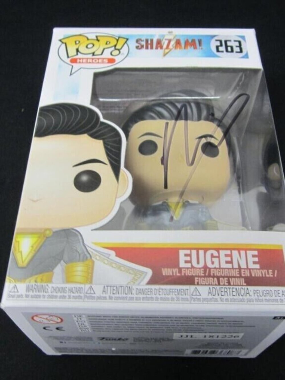 Ross Butler signed Funko Pop Heroes! Shazam!: Eugene #263 w/COA